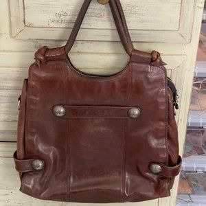 Large Brown Leather Miss Sixty Bag